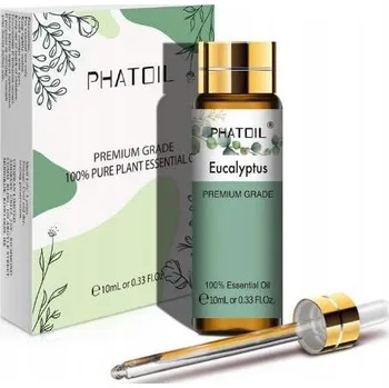 Esenciální vonný olej do difuzéru svíček s kapátkem eukalyptus 10 ml