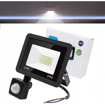 LED reflektor SLIM 20W s pohybovým ČIDLEM a soumrakovým senzorem