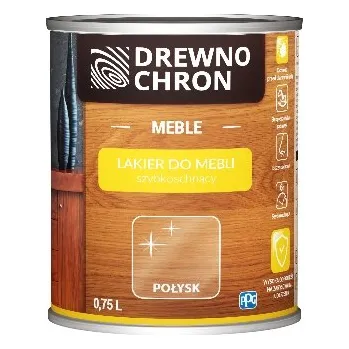 Lak na dřevo DREWNOCHRON LAK NA NÁBYTEK LESK 0,75L bezbarvý