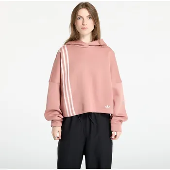 Dámská mikina Mikina adidas Off Placed 3-Stripes Hoodie Warm Clay S