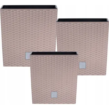 Květináč Plast Květináč béžový, Botle 32 cm x 32 x 32,5 cm