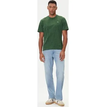 Pánské tričko Lacoste T-Shirt TH5902 Zelená Classic Fit 3