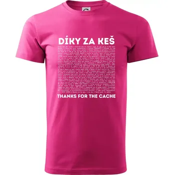 Pánská móda Díky za keš (v různých jazycích) - Klasické pánské triko vyšší gramáže - 2XL ( Purpurová )