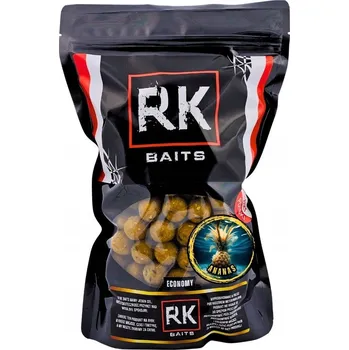 Boilies Proteinové kuličky RK Baits Ananas Economy 18mm 1kg