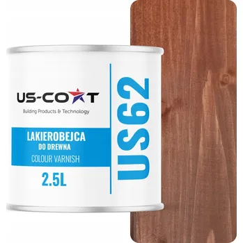 Lak na dřevo Lazura s voskem US-Coat 2,5 l béžová polomatná