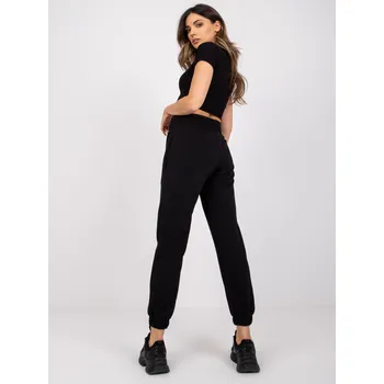 Dámské tepláky RV-DR-7460.11 RUE PARIS Barva: Černá, Velikost: S/M