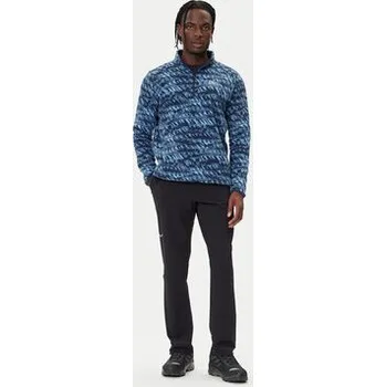 Pánská mikina Jack Wolfskin Fleecová mikina Big Sky A65447 Tmavomodrá Relaxed Fit M