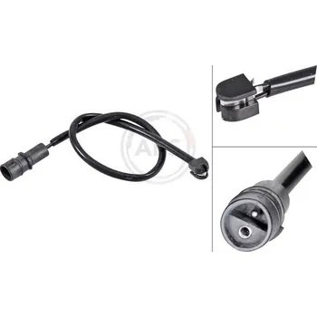 Brzdová destička Výstražný kontakt, opotřebení obložení A.B.S. ABS39554