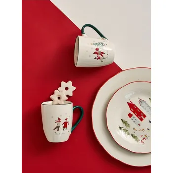 Čepice Sinsay - Hrnečky se zimním potiskem 2 pack - zelená - 341GI-77X - 341GI-77X-ONE