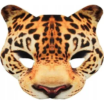 Karnevalová maska MASKA LEOPARD PANTERA PANTERKA MASEČKA ZVÍŘÁTKO DIVOKÉ SAFARI ZOO