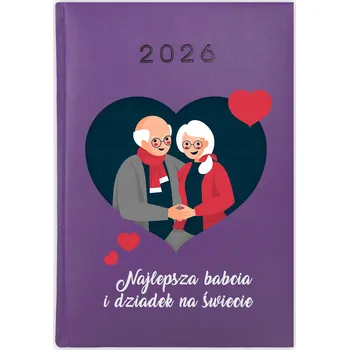 Kalendář Knihový kalendář 2026 A5 fialový