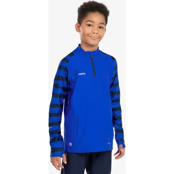 Dámská mikina KIPSTA Dětská fotbalová mikina s krátkým zipem Viralto 8 LET