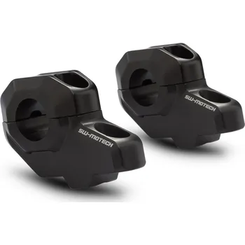 Řídítka SW-MOTECH Navýšení řidítek 22mm řidítka H=30mm, zpět 21mm, černý
