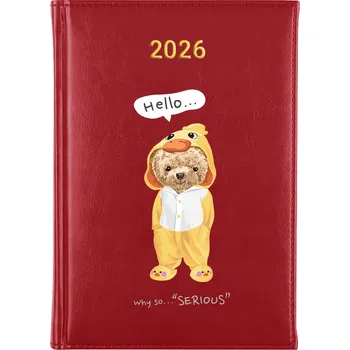 Kalendář Knižní kalendář 2026 A5 červený