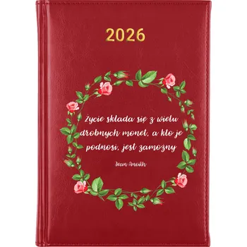 Kalendář Knižní kalendář 2026 A5 červený