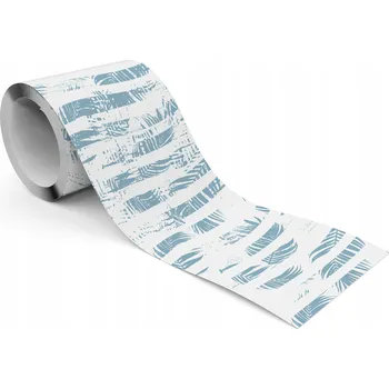 Fototapeta Dekorativní Bordura Bordura do Ložnice Listy TROPICKÉ Pásky Abstrakce