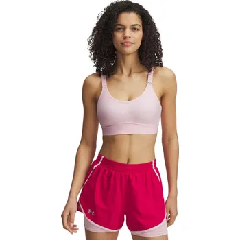Podprsenka Dámská sportovní podprsenka s výztuží Under Armour INFINITY MID 2.0 BRA W růžová 1384123-647 - S A-C | UK 7,5 | US 10