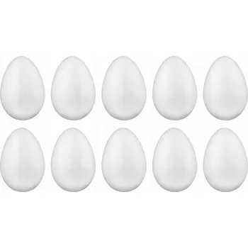 Velikonoční dekorace Polystyrenová vajíčka k malování 8 cm vajíčko kraslice Velikonoce Sada 10 kusů