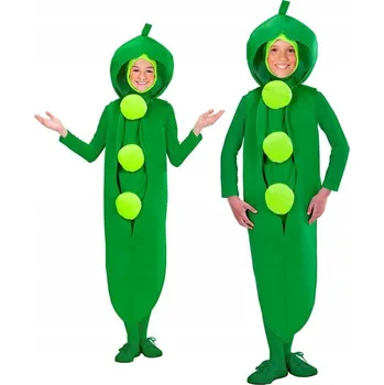 Karnevalový kostým KOSTÝM HRÁCH LUŠTĚNINY ZELENINA 140
