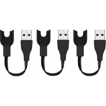 Příslušenství k chytrým hodinkám SADA 3X USB KABEL NABÍJEČKA PRO XIAOMI MI BAND 2