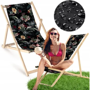 Zahradní lehátko Allbag vícebarevné dřevěné Lehátko