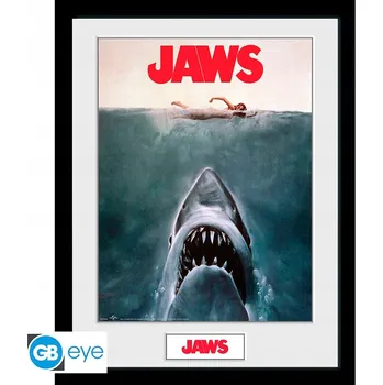 Obraz JAWS KLÍČOVÝ VIZUÁL PLAKÁT V RÁMU