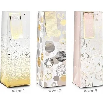 Dárková taška Svatba Zlatá 32x26x10 cm MIX