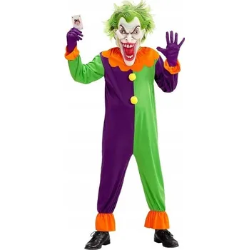 Karnevalový kostým Kostým Jokera Šílený Klaun Kostým Démonický Joker Klaun Halloween 128
