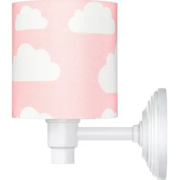 Lampička Lamps and Company Nástěnná lampa s motivem obláčků - růžová Barva: Bílá