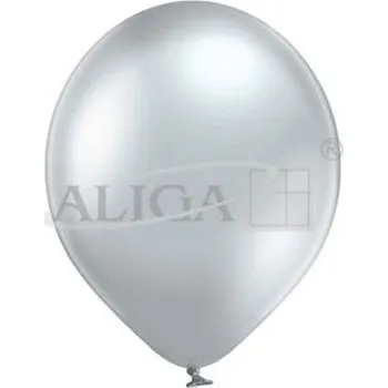 Balónek Balon 30 cm srebrny glossy 8szt\n BAL-16G-601