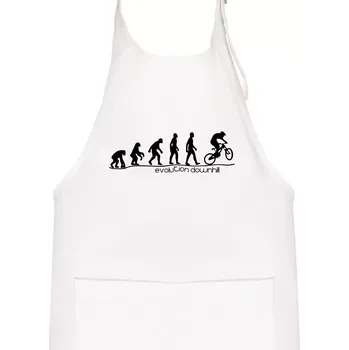 Kuchyňská zástěra Evolution Downhill - Dětská zástěra na vaření - Univerzální velikost ( Bílá )