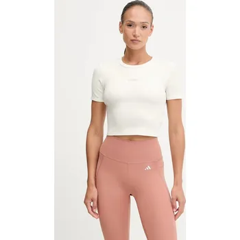 Dámské tričko Tričko Guess CARLA dámské, béžová barva, V5YP08 K8RT2 V5YP08.K8RT2 01F, vel. S