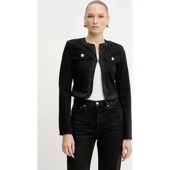 Dámské sako Džínové sako Liu Jo černá barva, UF5124.DS025 99J, vel. 34