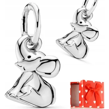 Přívěsek Přívěsek e-charmsy Slon pro štěstí, stříbrný