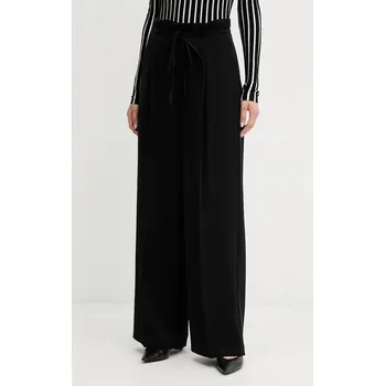 Dámské kalhoty Kalhoty Twinset dámské, černá barva, široké, high waist, 252TF2011 99X, vel. 38