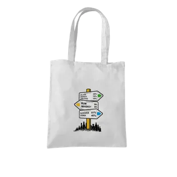 Nákupní taška Bastard Rozcestník taška White