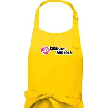 Kuchyňská zástěra Jsem jenom tatínkova vole - Dámská zástěra na vaření - Univerzální velikost ( Žlutá )
