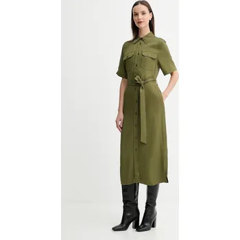 Dámské šaty Šaty Gant zelená barva, midi, 4503438 78X, vel. 36