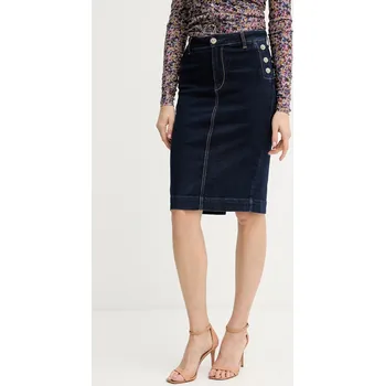 Dámská sukně Džínová sukně Liu Jo tmavomodrá barva, midi, UF5092.D0264 59J, vel. 26