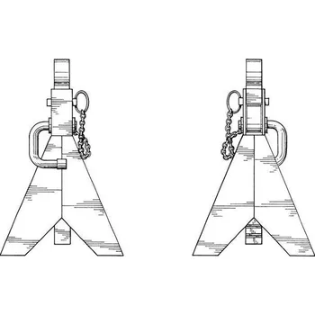 Hever AHProfi T43001C Stavitelné podpěry s dvojitým jištěním, 3 t, pár