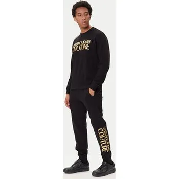 Pánské kalhoty Versace Jeans Couture Teplákové kalhoty 79GAAT05 Černá Regular Fit M