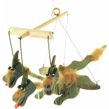 Výuková hračka Dřevěné loutky - Drak