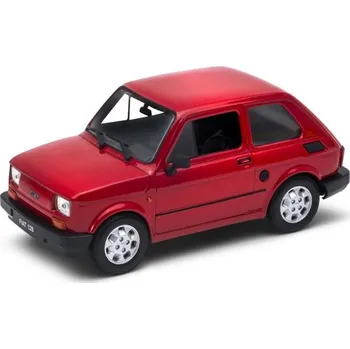 Výuková hračka Welly Fiat 126p Maluch 1:21 metalická červená