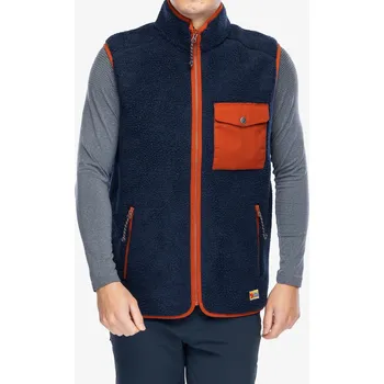 Pánská vesta Vesta Fjallraven Vardag Pile Fleece Vest - navy/autumn leaf