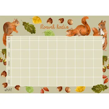 Kalendář ePiPí Rozvrh hodin - Veverky