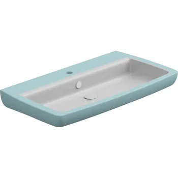 Umyvadlo Umyvadlo Brio 80 keramické, dvoubarevné, 80x45 cm, BRLAV80BI000037