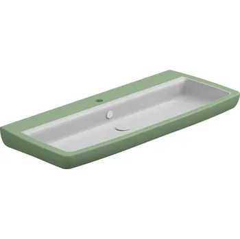 Umyvadlo Brio 105 keramické, dvoubarevné, 105x45 cm, BRLAV105BI000031