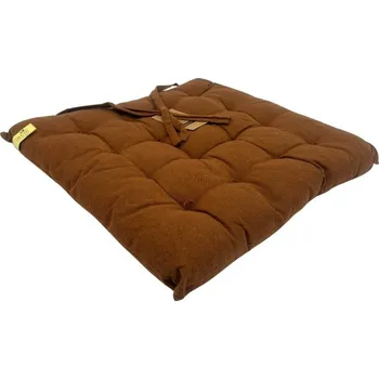 Podsedák HOME ELEMENTS Podsedák prošívaný, 40 x 40 cm, brown, pratelný