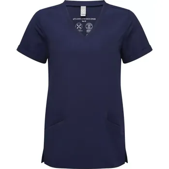 Dámská halenka Onna Premier Dámská strečová halena s výstřihem do V NN 310, barva tmavě modrá, vel. L