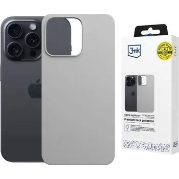 Pouzdro na mobilní telefon 3mk ochranný kryt HARDY MagSilicone pro Apple iPhone 16 Pro Natural Titanium